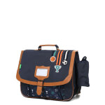 Cartable tann's paco 38 cm - poche gourde cp / ce1 / ce2 bleu
