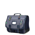 Cartable tann's romain 41 cm ce2 / cm1 / cm2 gris