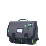 Cartable tann's tiago 41 cm ce2 / cm1 / cm2 gris