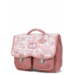 Cartable tann's x tartine et chocolat toile de jouy 33 cm terracotta rose