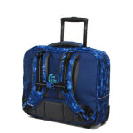 Cartable trolley delsey back to school 43 cm - 2 roues bleu imprim