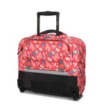 Cartable trolley delsey back to school 43 cm - 2 roues rose imprim