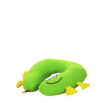 Coussin de voyage go travel confort chenille pour enfant vert