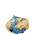 Coussin de voyage gonflable kikkerland world bleu