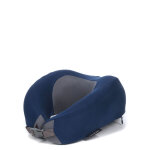 Coussin de voyage � m�moire de forme jump marine bleu