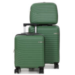 Ensemble 2 valises cabine rigides lys managua et vanity vert
