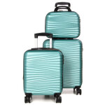 Ensemble 2 valises cabine rigides lys sedona et vanity menthe vert
