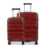 Ensemble 2 valises rigides extensibles airtex diome 2 rouge