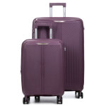 Ensemble 2 valises rigides extensibles teneo deltea violet