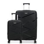Ensemble 2 valises rigides extensibles worldline kos 2 noir