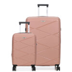 Ensemble 2 valises rigides extensibles worldline kos 2 vieux rose