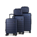 Ensemble 3 valises horizon napoli et 2 vanity bleu fonc