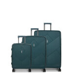 Ensemble 3 valises rigides airtex b�l�nos bleu canard