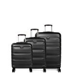 Ensemble 3 valises rigides delsey air armour noir