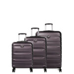 Ensemble 3 valises rigides delsey air armour violet fonc