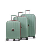 Ensemble 3 valises rigides delsey carrousel 2 vert sauge