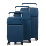 Ensemble 3 valises rigides extensibles airtex alrakis bleu