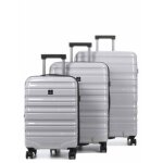 Ensemble 3 valises rigides extensibles airtex diome 2 blanc