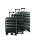 Ensemble 3 valises rigides extensibles airtex diome 2 vert