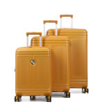 Ensemble 3 valises rigides extensibles airtex mirzam jaune moutarde