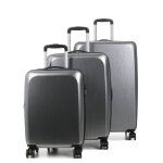 Ensemble 3 valises rigides extensibles lys bergen argent gris