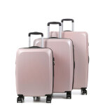Ensemble 3 valises rigides extensibles lys bergen rose