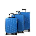 Ensemble 3 valises rigides extensibles lys morelia bleu