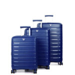 Ensemble 3 valises rigides extensibles roncato b - flying bleu nuit