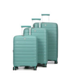 Ensemble 3 valises rigides extensibles roncato b - flying sauge vert