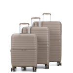 Ensemble 3 valises rigides extensibles snowball bilbao taupe marron