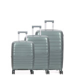 Ensemble 3 valises rigides extensibles teneo ondea vert sauge