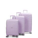 Ensemble 3 valises rigides extensibles worldline abidjan mauve violet