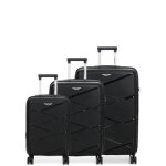 Ensemble 3 valises rigides extensibles worldline kos 2 noir