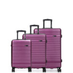 Ensemble 3 valises rigides horizon paddle violet