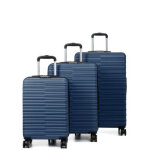 Ensemble 3 valises rigides lys olinda bleu