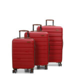 Ensemble 3 valises rigides madisson bendigo rouge