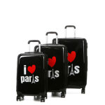 Ensemble 3 valises rigides madisson i love paris noir