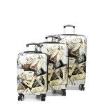 Ensemble 3 valises rigides madisson postcards beige