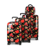 Ensemble 3 valises rigides madisson roses for the queen et vanity noir