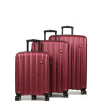 Ensemble 3 valises rigides roncato element 2. 0 bordeaux rouge