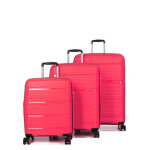 Ensemble 3 valises rigides roncato r - lite fuchsia rose