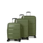 Ensemble 3 valises rigides roncato r - lite vert militaire