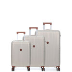 Ensemble 3 valises rigides teneo boxea silver gris