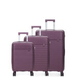 Ensemble 3 valises rigides teneo linea violet