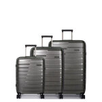 Ensemble 3 valises rigides travelite air base anthracite gris