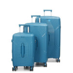 Ensemble 3 valises rigides worldline koh tao trunk bleu p�trole