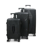 Ensemble 3 valises rigides worldline koh tao trunk noir