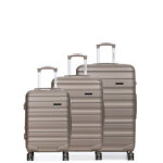 Ensemble 3 valises rigides worldline minneapolis 3 champagne beige