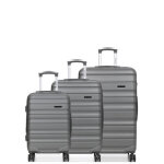 Ensemble 3 valises rigides worldline minneapolis 3 gris