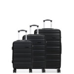 Ensemble 3 valises rigides worldline minneapolis 3 noir